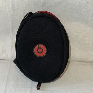 Genuine Beats by Dr. Dre Powerbeats Headphone Carrying Case‎ ONLY.  Black/Red